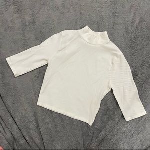 Reformation Jeans Off White Crop top XS